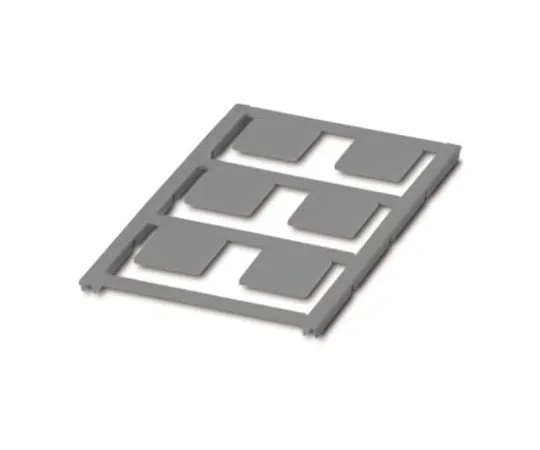 64-1599-80　Phoenix Contact Silver Address Label, 22 x 22mm, Pack of 6　0825465