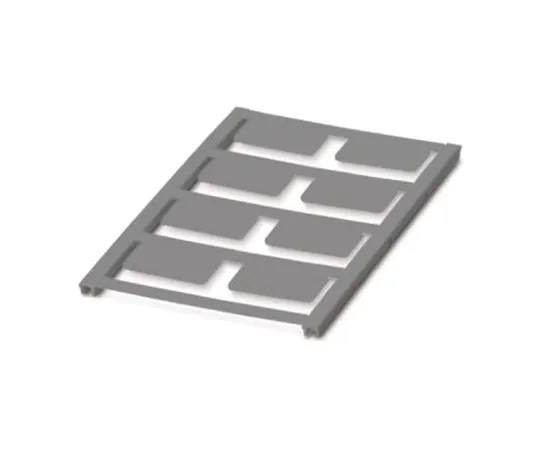 64-1600-05　Phoenix Contact Silver Address Label, 27 x 15mm, Pack of 8　0827896