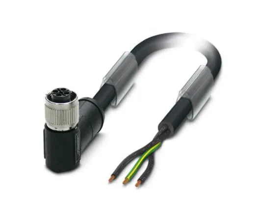 64-1567-60　Phoenix Contact, SAC-3P- 5.0-PVC/FRS PE SCO Series, Right Angle M12 to Unterminated Cable assembly, 5m Cable　1411650