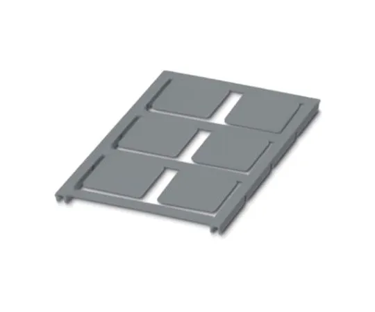 64-1599-88　Phoenix Contact Silver Address Label, 27 x 27mm, Pack of 6　0825483