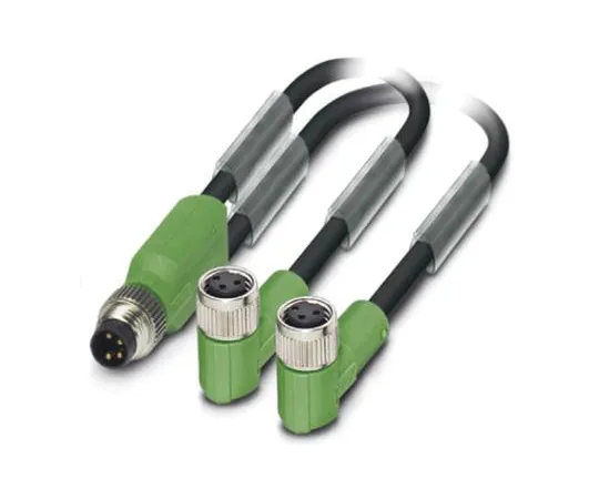 64-1582-91　Phoenix Contact M8 3-Pin - M8 3-Pin Male - Female Cable & Connector　1458732