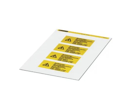 64-1567-79　Phoenix Contact Adhesive Pre-Printed Label. Quantity: 4　0830463