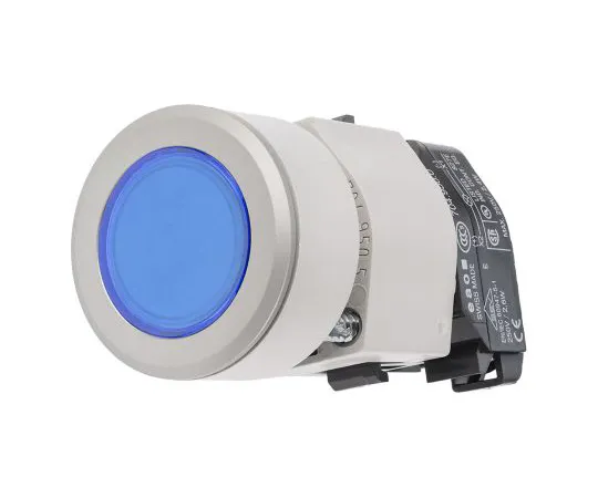 64-1631-56　Illuminated Push Button Switch, IP65, Blue, Panel Mount, Momentary for *** with Eao 04 Series Contact Block -40°C +55°C　704.032.618