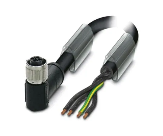64-1567-47　Phoenix Contact, SAC-4P- 5.0-PUR/FRS PE SCO Series, Right Angle M12 to Unterminated Cable assembly, 2m Cable　1408853