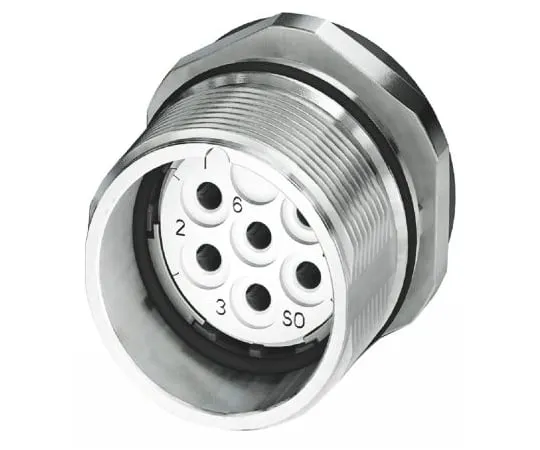 64-1416-16　Phoenix Contact SPEEDCON Series M23 Bulkhead Mount Connector, 6 contacts Socket　1619877