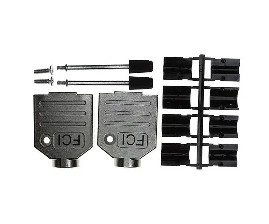 64-1626-63　Amphenol FCI 8655MH Series Die Cast Zinc D-sub Connector Hood, 9 Way, Strain Relief　8655MH0901BLF