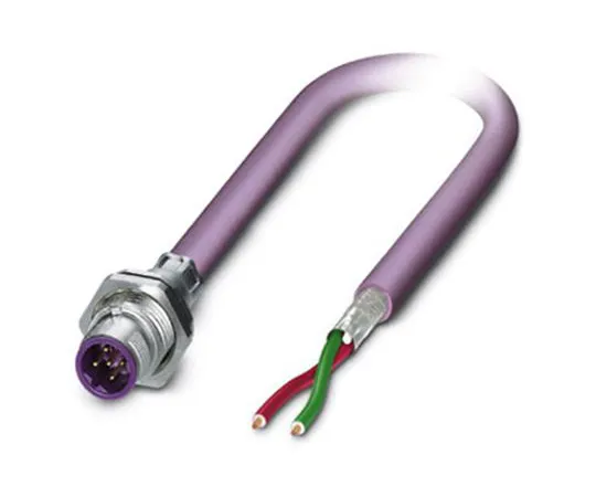 64-1635-23　Phoenix Contact M12 2-Pin Male Socket & Cable　1534342