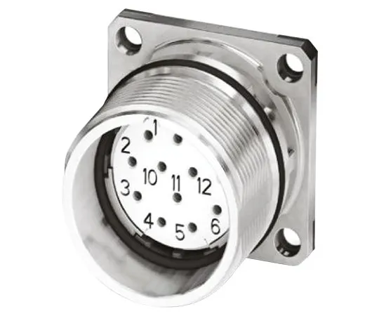 64-1416-27　Phoenix Contact CA-12S1N122S00 Series M23 Bulkhead Mount Connector, 12 contacts Socket　1619969