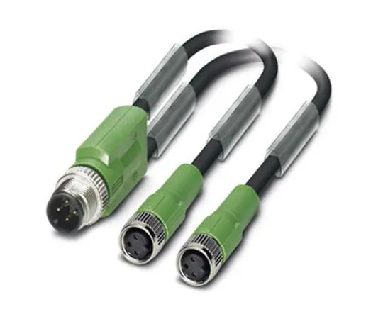 64-1637-21　Phoenix Contact M12 3-Pin - M8 3-Pin Male - Female Cable & Connector　1671357