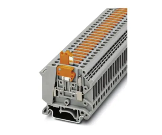 64-1601-62　Phoenix Contact, UK5-MTK-P/P OG Series , 500 V Knife Disconnect Terminal Block, Screw Termination　3029538