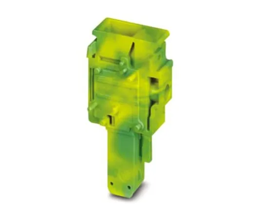 64-1586-04　Phoenix Contact UP 6/ 1-M GNYE Terminal Plug, 1 Way/Pole, Screw Terminals, 0.2 → 6 mm² Free Hanging, Polyamide,　3060788