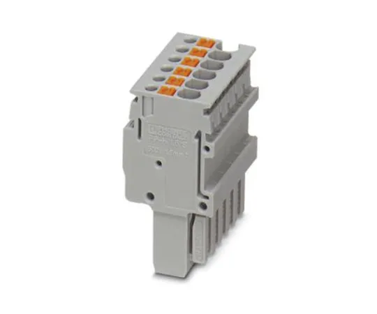 64-1577-61　Phoenix Contact PP-H 1.5/S/20 Terminal Plug, 20 Way/Pole, Push In Terminals, 0.14 → 1.5 mm², PA, 500 V　3061899