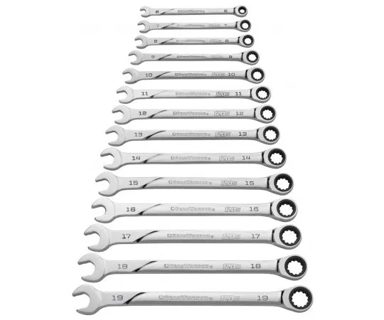 64-1527-23　Gear Wrench 14 Piece Solid Steel Ratchet Spanner Set　86426