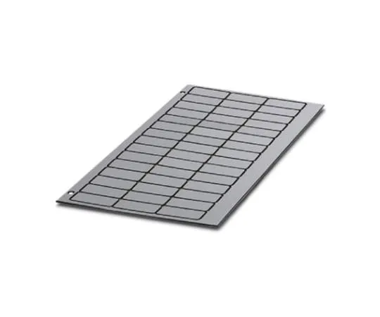 64-1580-73　Phoenix Contact Silver Address Label, 22mm, Pack of 32　0806628
