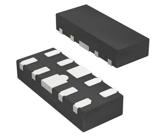 64-1630-25　STMicroelectronics ECMF04-4HSWM10, Quad-Element EMI Filter & ESD Protector, 10-Pin μQFN　ECMF04-4HSWM10