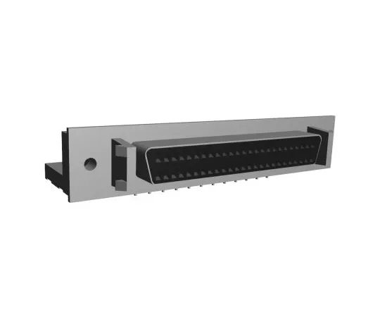 64-1415-58　TE Connectivity Amplimite .050 III Series, 50 Way Right Angle Through Hole PCB D-sub Connector Socket, 1.27mm Pitch,　5787394-5