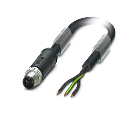 64-1567-48　Phoenix Contact, SAC-3P-MSS/ 2.0-PVC PE SCO Series, Straight M12 to Unterminated Cable assembly, 2m Cable　1411637