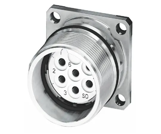 64-1416-30　Phoenix Contact CA-06S1N122S00 Series M23 Bulkhead Mount Connector, 6 contacts Socket　1619993