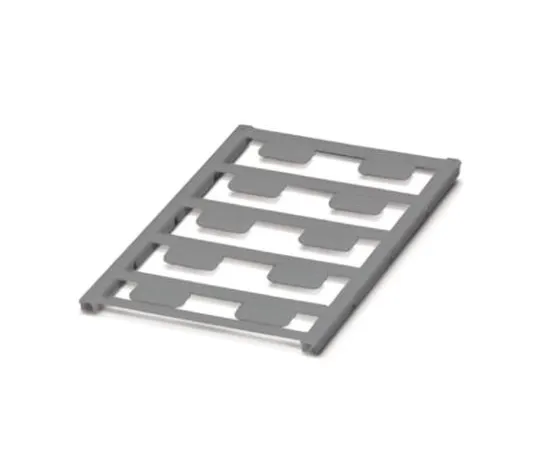 64-1600-15　Phoenix Contact Silver Address Label, 20 x 8mm, Pack of 10　0828097