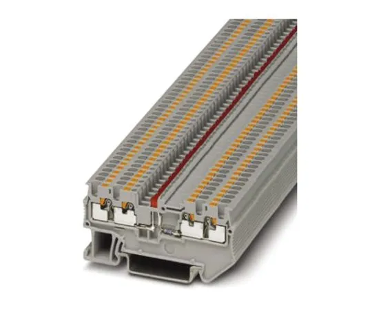 64-1600-95　Phoenix Contact, PT 1.5/S-QUATTRO-LA 24 RD Series , 24 V dc Feed Through Terminal Block, Push In Termination　3208198