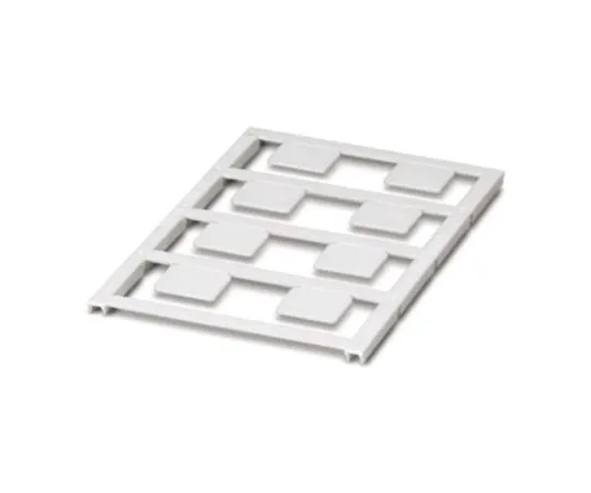 64-1600-01　Phoenix Contact White Address Label, 17 x 15mm, Pack of 8　0827885