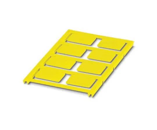 64-1599-85　Phoenix Contact Yellow Address Label, 27 x 18mm, Pack of 8　0825476