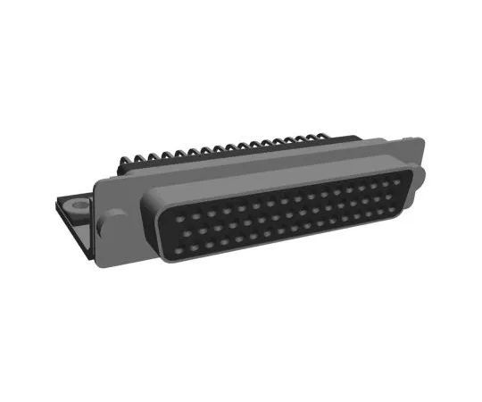 64-1415-77　TE Connectivity Amplimite HD-20 Series, 50 Way Right Angle Through Hole PCB D-sub Connector Socket, with Mounting Screw　5745116-1