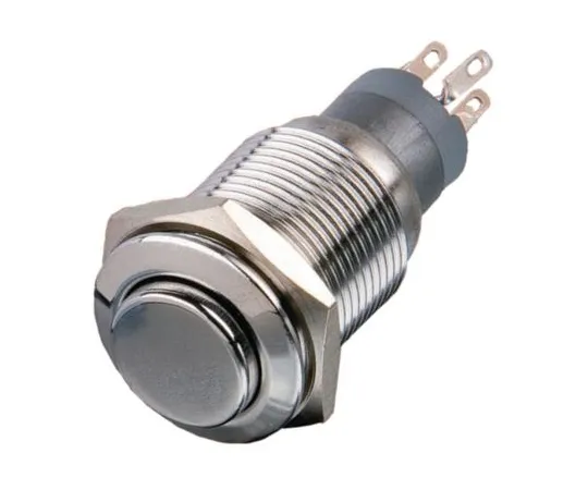 64-1634-52　Bulgin Double Pole Double Throw (DPDT) Latching Push Button Switch, 16.2 (Dia.)mm, Panel Mount, 50V　MP0045/3E0NN000