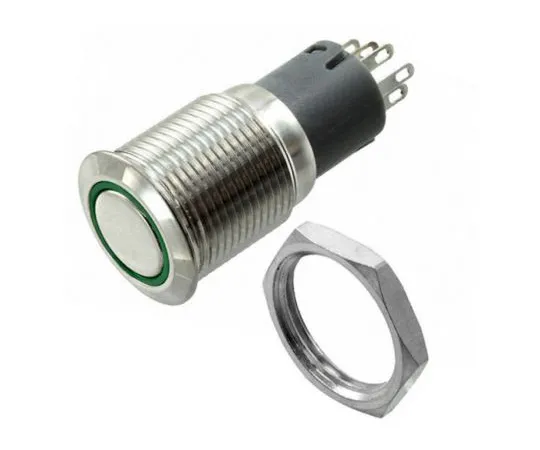 64-1634-58　Illuminated Solder Push Button Switch, , 3 A, Double Pole Double Throw (DPDT), -20 → +55°C　MP0045/1D2GN012