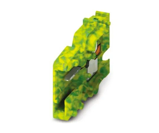 64-1576-91　Phoenix Contact PPC 6/1-L GNYE Connector, 1 Way/Pole, Push In Terminals, 0.5 → 10 mm², PA, 1 kV　3000692