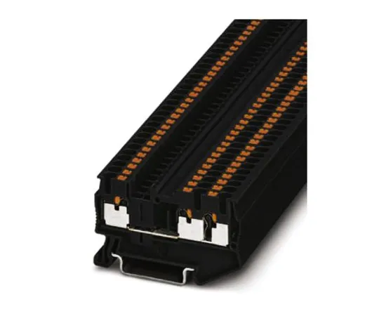 64-1601-32　Phoenix Contact, PT 2.5-TWIN BK Series , 800 V Feed Through Terminal Block, Push In Termination　3211252