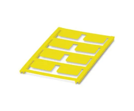 64-1600-07　Phoenix Contact Yellow Address Label, 27 x 15mm, Pack of 8　0827895