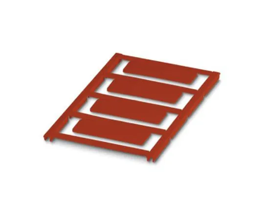 64-1600-61　Phoenix Contact Red Address Label, 49 x 15mm, Pack of 4　0829469