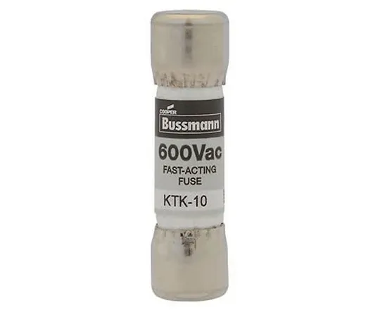 64-1529-22　Cooper Bussmann, 8A Melamine Cartridge F***, 10 x 38mm, Speed F　KTK-8