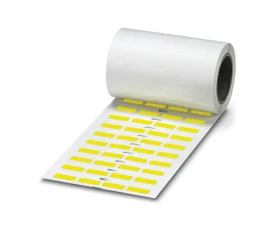 64-1581-42　Phoenix Contact Yellow Address Label, 20 x 7mm, Pack of 2500　0816773