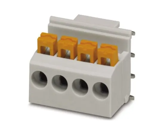 64-1566-41　Phoenix Contact FKDSO 2.5/ 4-R KMGY, 4 Way PCB Terminal Block　2200320