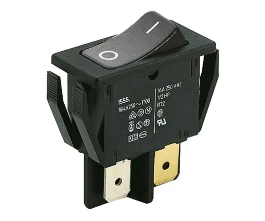64-1433-93　Marquardt Double Pole Single Throw (DPST), Latching Rocker Switch Panel Mount　01552.3602-00