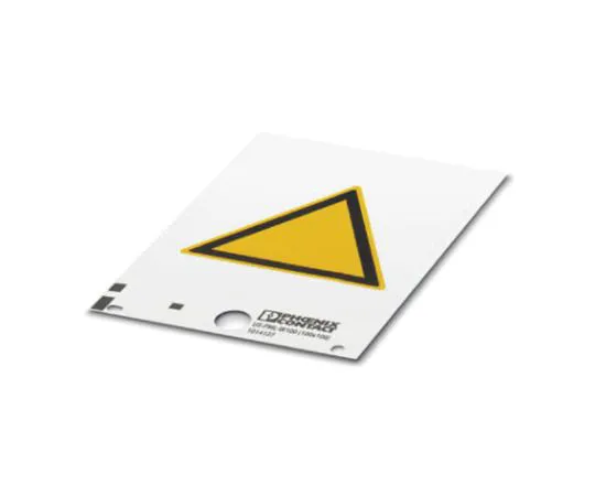 64-1627-37　Phoenix Contact Yellow Address Label, 25 x 25mm, Pack of 16　1014131
