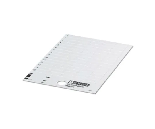 64-1600-23　Phoenix Contact White Address Label, 17 x 7mm, Pack of 114　0828792