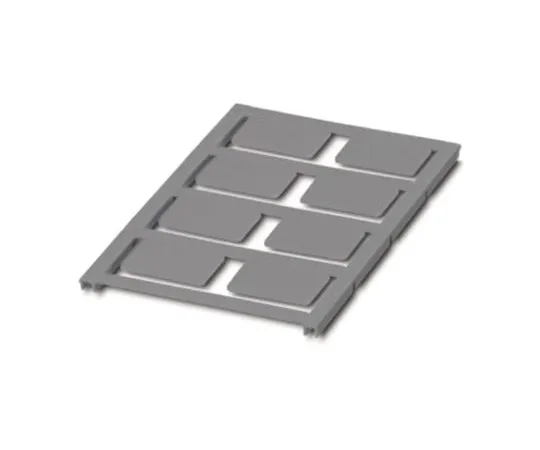 64-1599-83　Phoenix Contact Silver Address Label, 27 x 18mm, Pack of 8　0825477