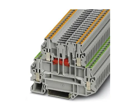 64-1581-24　Phoenix Contact, UTT 2.5-2TG-P/P Series , 400 V Disconnect Terminal Block, Screw Termination　3044674