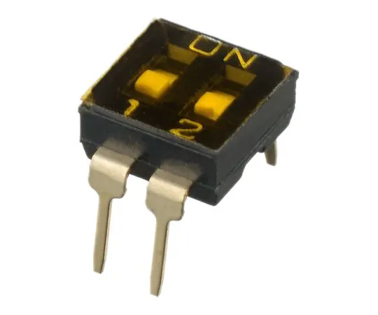 64-1718-94　2 Way Through Hole DIP Switch SPST, Recessed Actuator Slide Actuator　IKD0200000