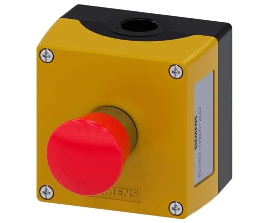 64-1704-09　Siemens Emergency Button　3SU1851-0NA00-2AA2