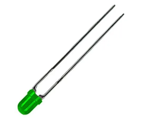 64-1641-45　2.5 V Green LED 3mm Through Hole, Kingbright L-937GGD　L-937GGD