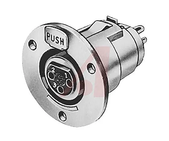 64-1730-85　Switchcraft 3 Way Panel Mount XLR Connector, Female, Silver Plated Contacts, 125 V ac　C3F