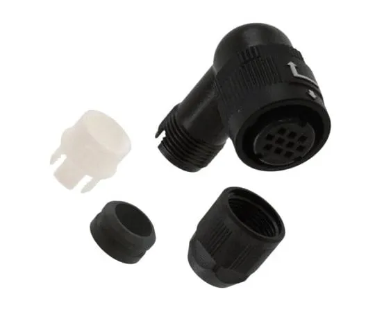 64-1710-68　Hirose HR34B Series Miniature Cable Mount Connector, 10 contacts Plug　HR34B-12WLPA-10SC