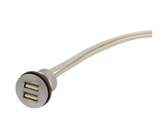 64-1711-44　Harting har-Port Series, , 0945452 Series Number Dual Port Panel Mount, Version 2.0 USB Connector, Receptacle　09454521952