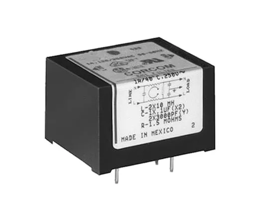 64-1745-33　TE Connectivity Corcom EDP Series 10A 250 V ac 50 Hz, 60 Hz RFI Filter, with PCB Pin Terminals, Single Phase　6609065-4