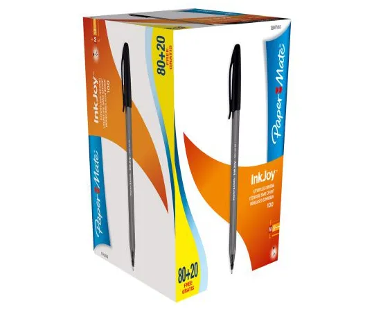 64-1706-24　Paper Mate Black Ball Point Pen, 1 mm　S0977410