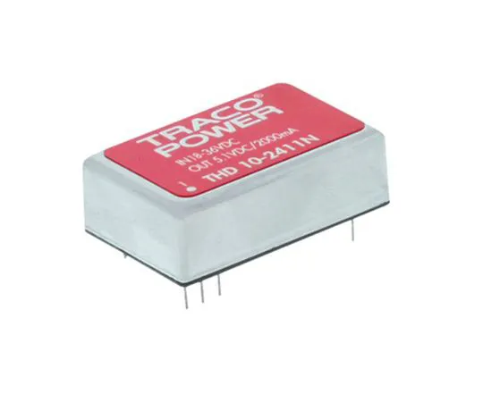 64-1682-67　TRACOPOWER THD 10N 10W Isolated DC-DC Converter Through Hole, Voltage in 9 → 18 V dc, Voltage out ±12V dc　THD 10-1222N